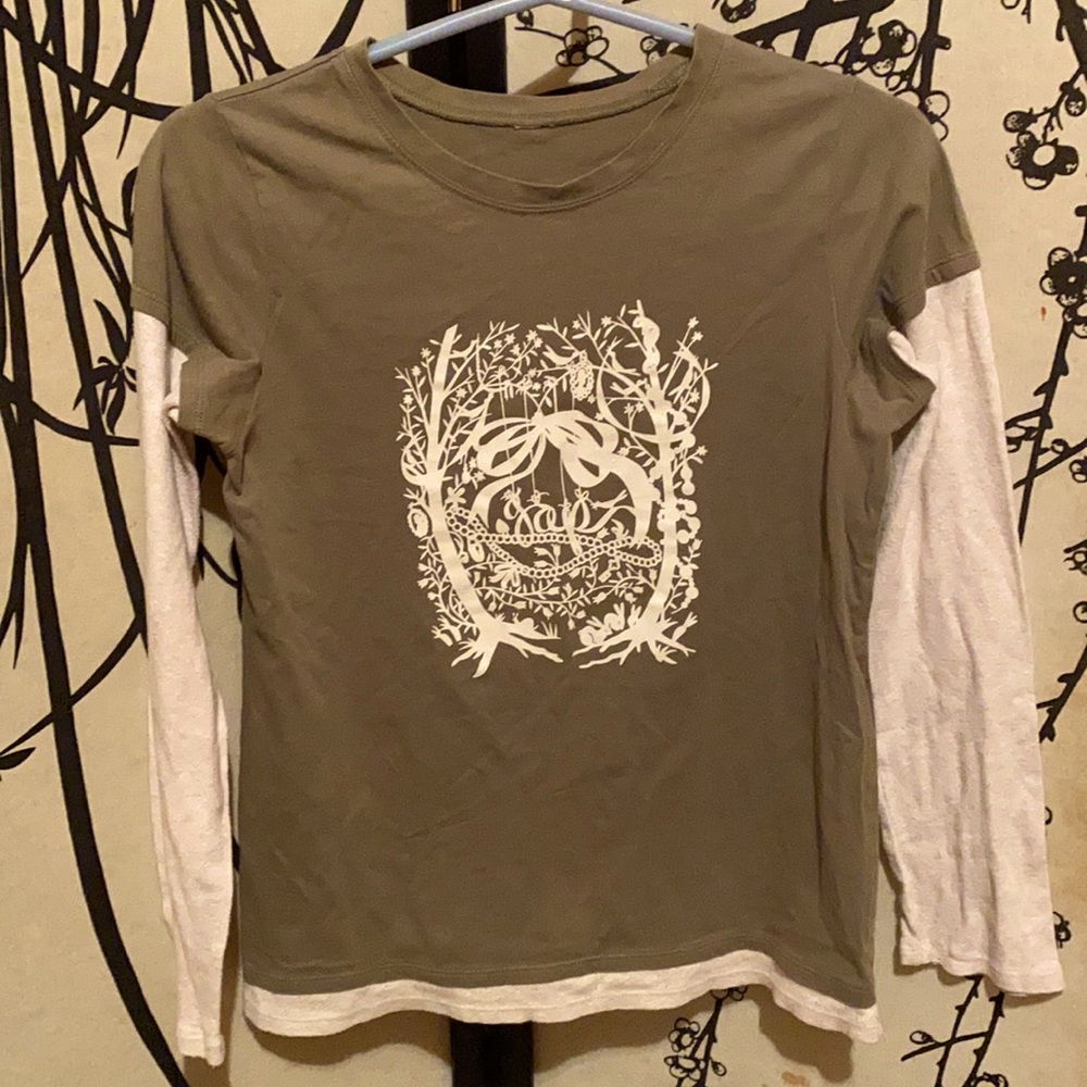 VTG Gap Women’s Cropped Glitter Graphic Print Logo Baysball Tee